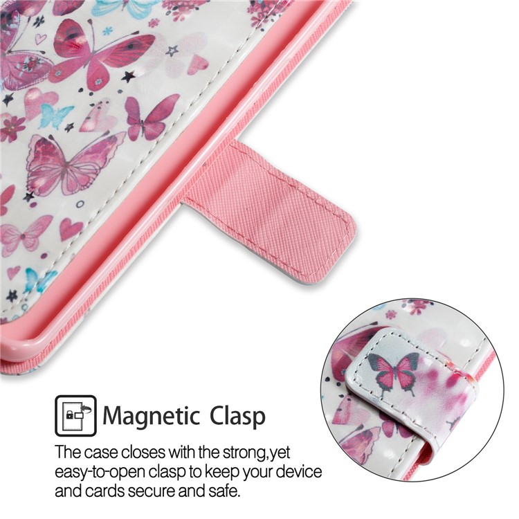 Pattern Printing Wallet Leather Stand Casing Cover for Samsung Galaxy S9 Plus - Butterflies Pattern-5