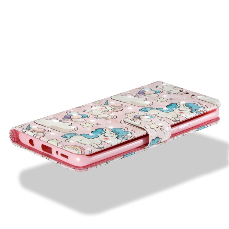 Pattern Printing Wallet Leather Stand Accessory Cover for Samsung Galaxy S9 Plus G965 - Cloud and Unicorn-3
