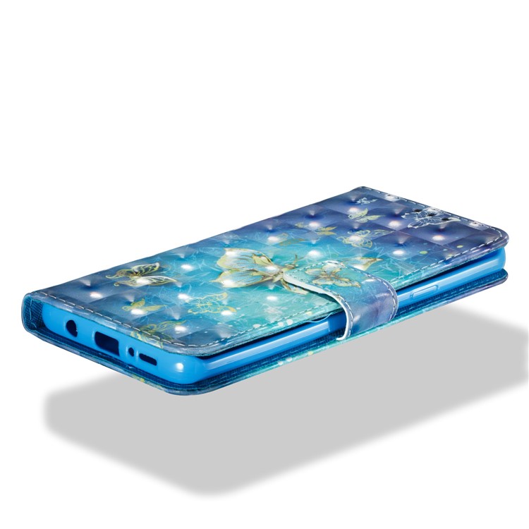 Pattern Printing Wallet Leather Stand Accessory Case for Samsung Galaxy S9 Plus - Gold Butterflies-3