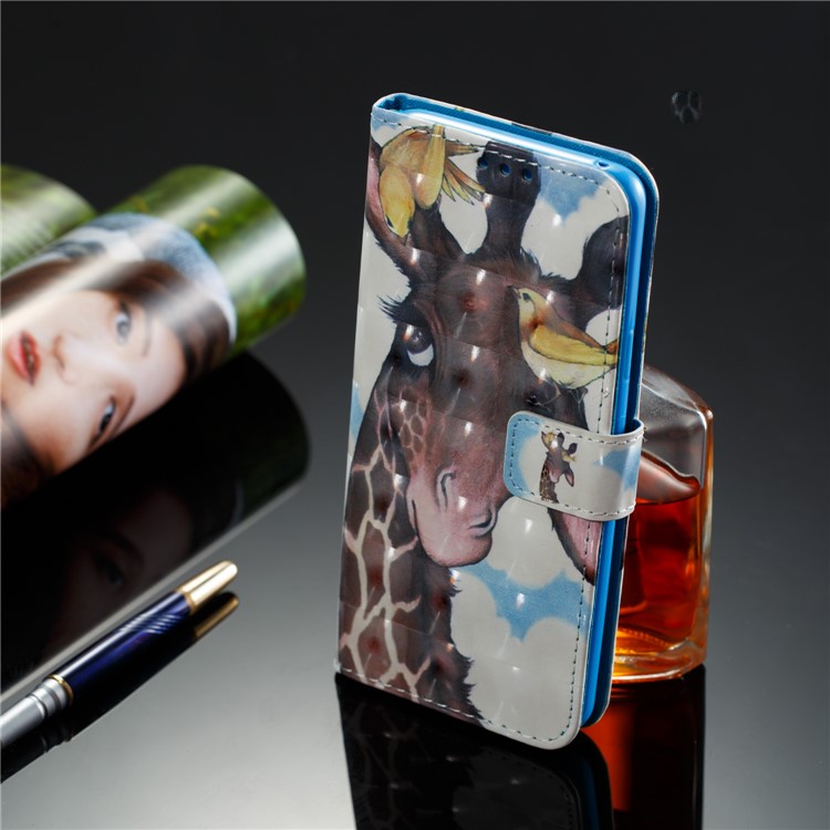 Pattern Printing Wallet Leather Stand Accessory Shell for Samsung Galaxy S9 Plus - Deer and Birds-8
