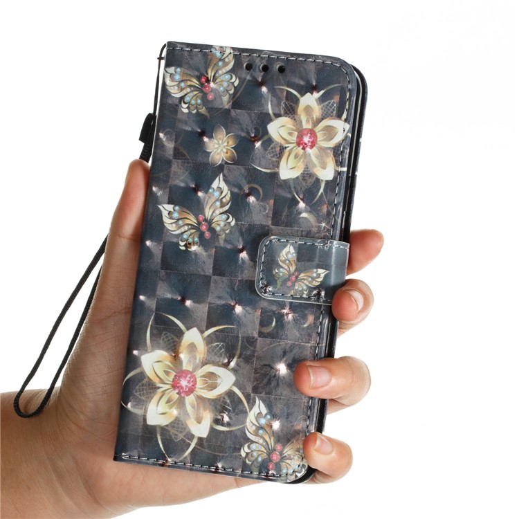 Pattern Printing Wallet Leather Stand Protection Shell for Samsung Galaxy S9 Plus - Flower and Butterfly-8