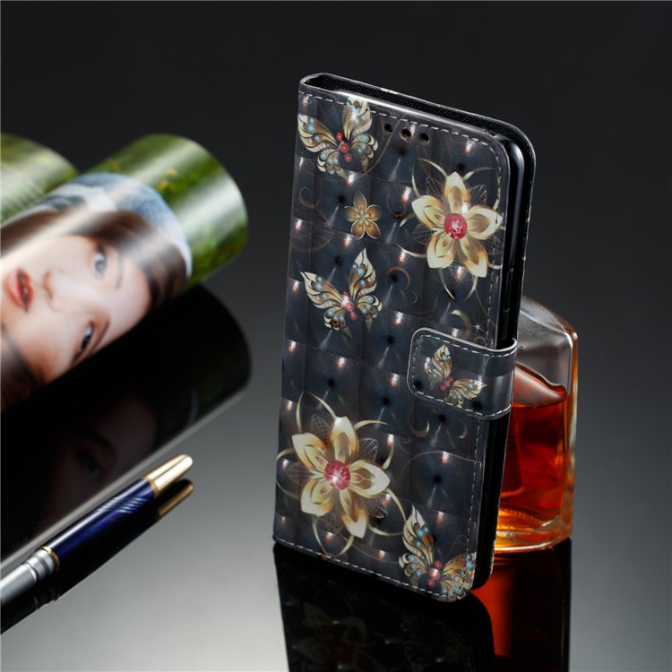 Pattern Printing Wallet Leather Stand Protection Shell for Samsung Galaxy S9 Plus - Flower and Butterfly-9