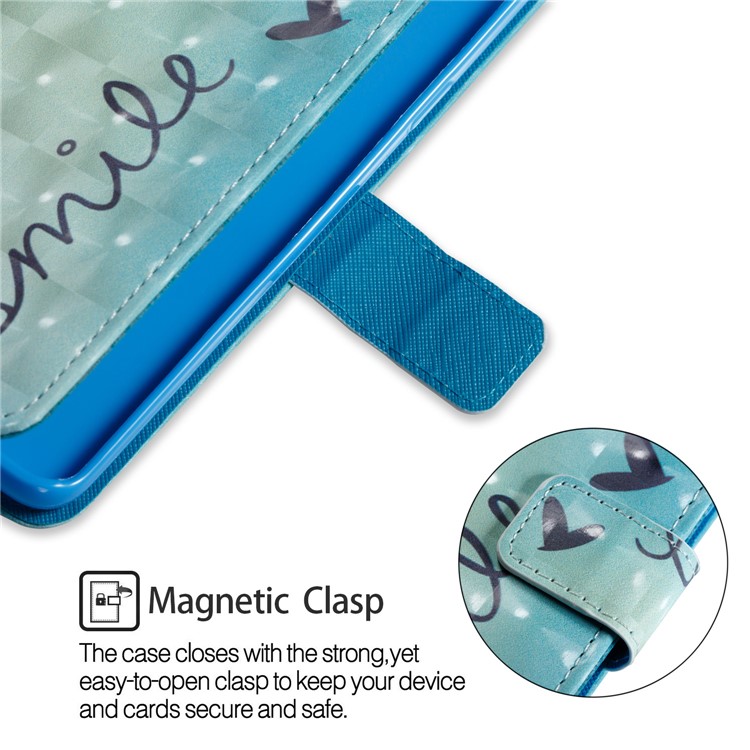 Pattern Printing Leather Wallet Stand Case for Samsung Galaxy S9 Plus G965 - Hearts-7