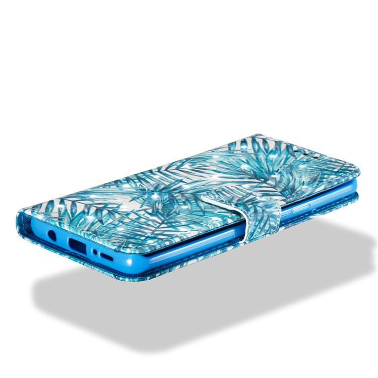 Pattern Printing Leather Wallet Stand Cover for Samsung Galaxy S9 Plus G965 - Plant-3