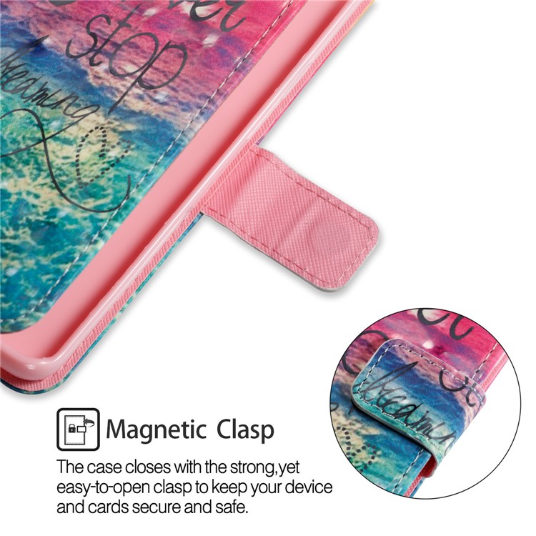 Pattern Printing Wallet Leather Stand Protection Case for Samsung Galaxy S9 Plus G965 - Sun and Sea-6
