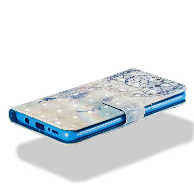 Pattern Printing Wallet Leather Stand Protection Casing for Samsung Galaxy S9 Plus - Grey Dream Catcher-3