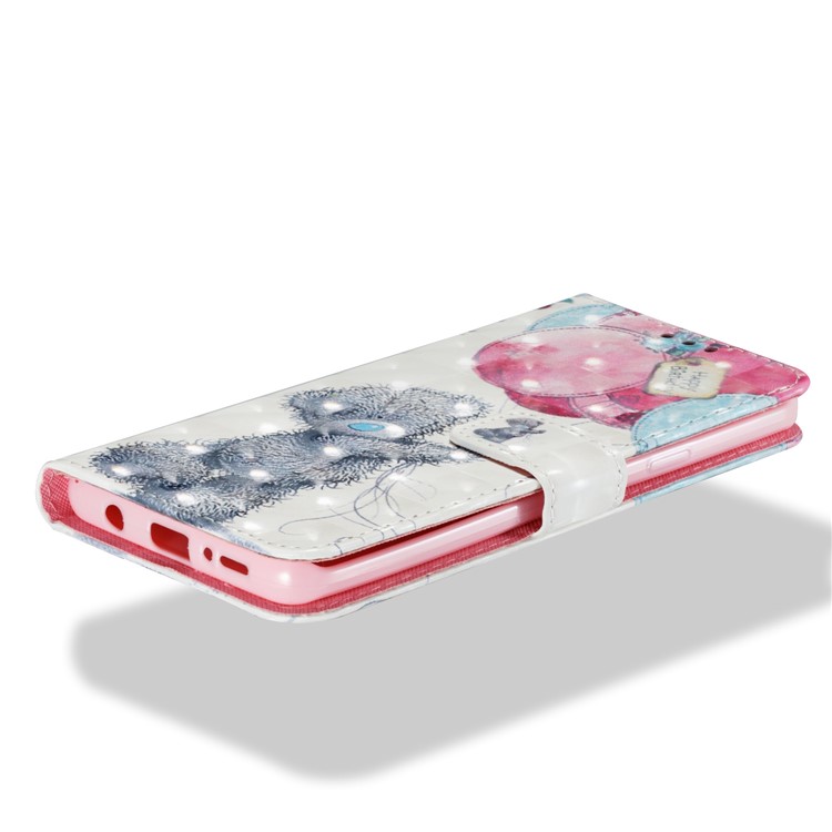 Pattern Printing Wallet Leather Stand Protection Case for Samsung Galaxy S9 Plus G965 - Panda Holding Balloons-3