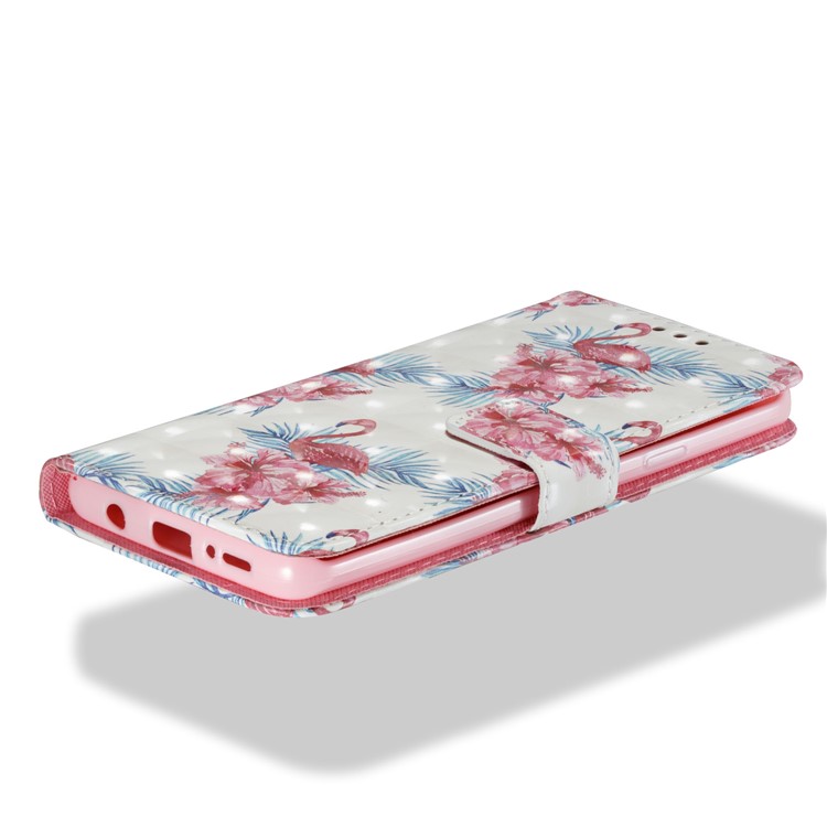 Pattern Printing Wallet Leather Stand Protection Cover for Samsung Galaxy S9 Plus G965 - Flamingo-3