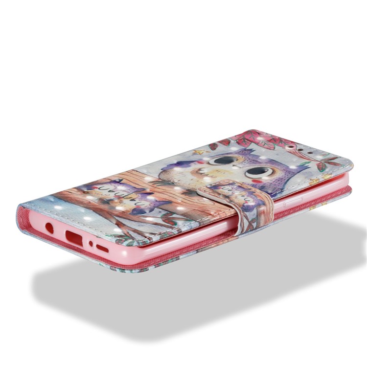 Pattern Printing Wallet Leather Stand Protection Casing Cover for Samsung Galaxy S9 Plus G965 - Owls on Branch-3