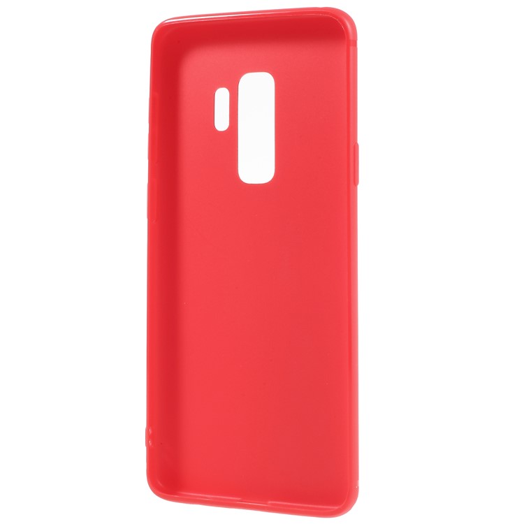 Matte Anti-scratch TPU Phone Shell for Samsung Galaxy S9 Plus G965 - Red-3
