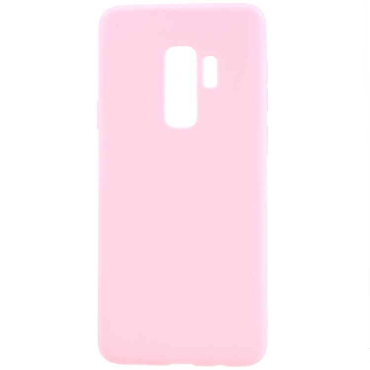 Matte Anti-scratch TPU Phone Casing for Samsung Galaxy S9 Plus G965 - Pink-1