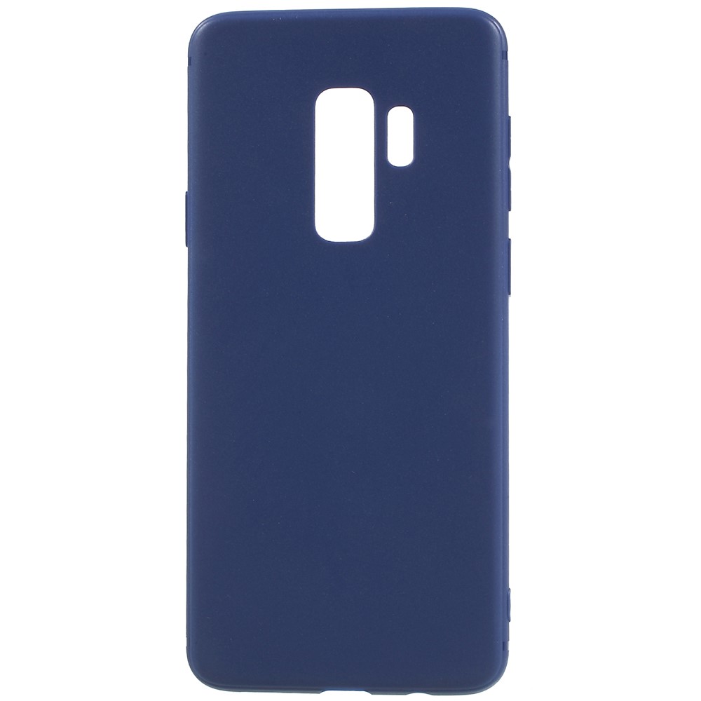 Matte Anti-scratch TPU Mobile Phone Case for Samsung Galaxy S9+ G965 - Dark Blue-1