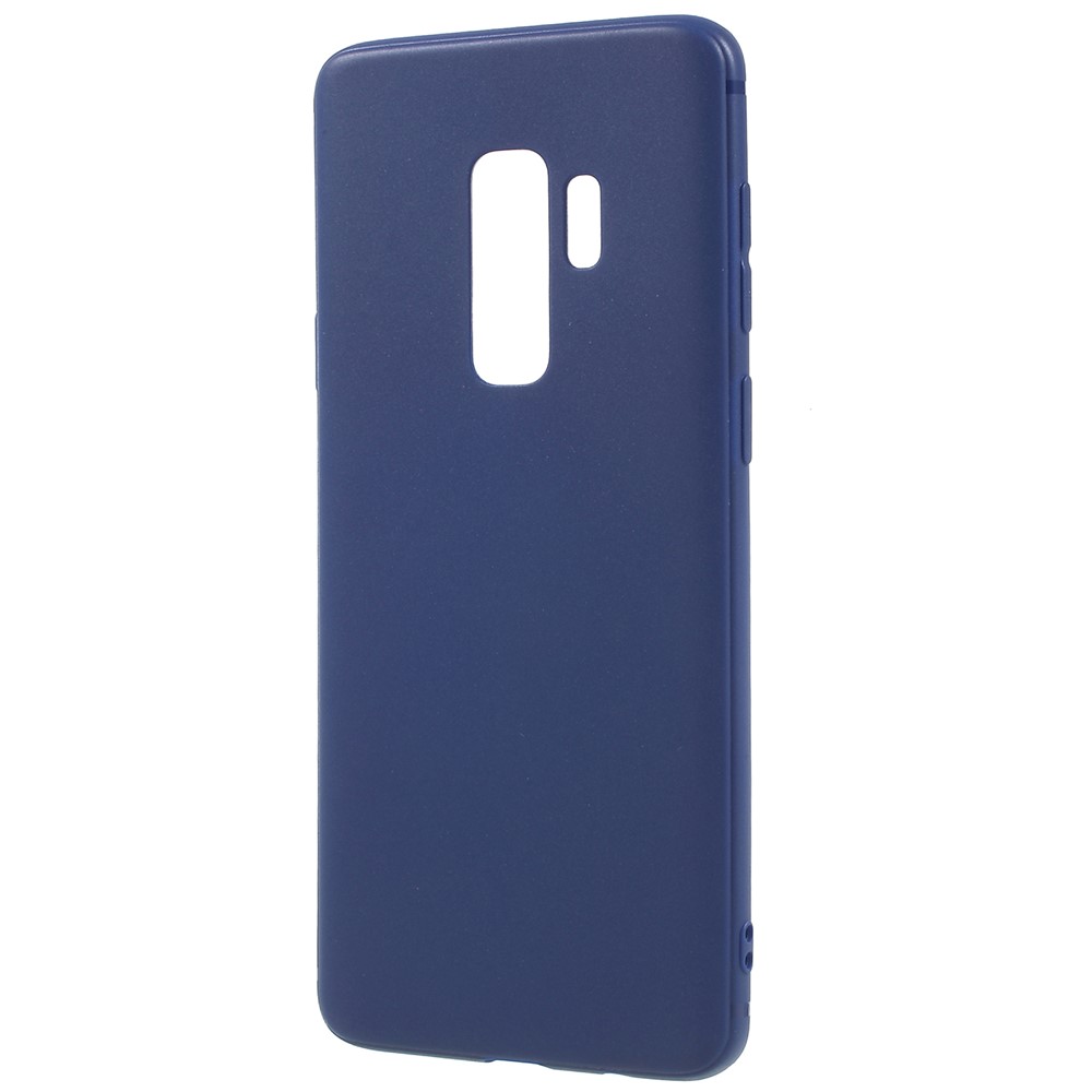 Matte Anti-scratch TPU Mobile Phone Case for Samsung Galaxy S9+ G965 - Dark Blue-2