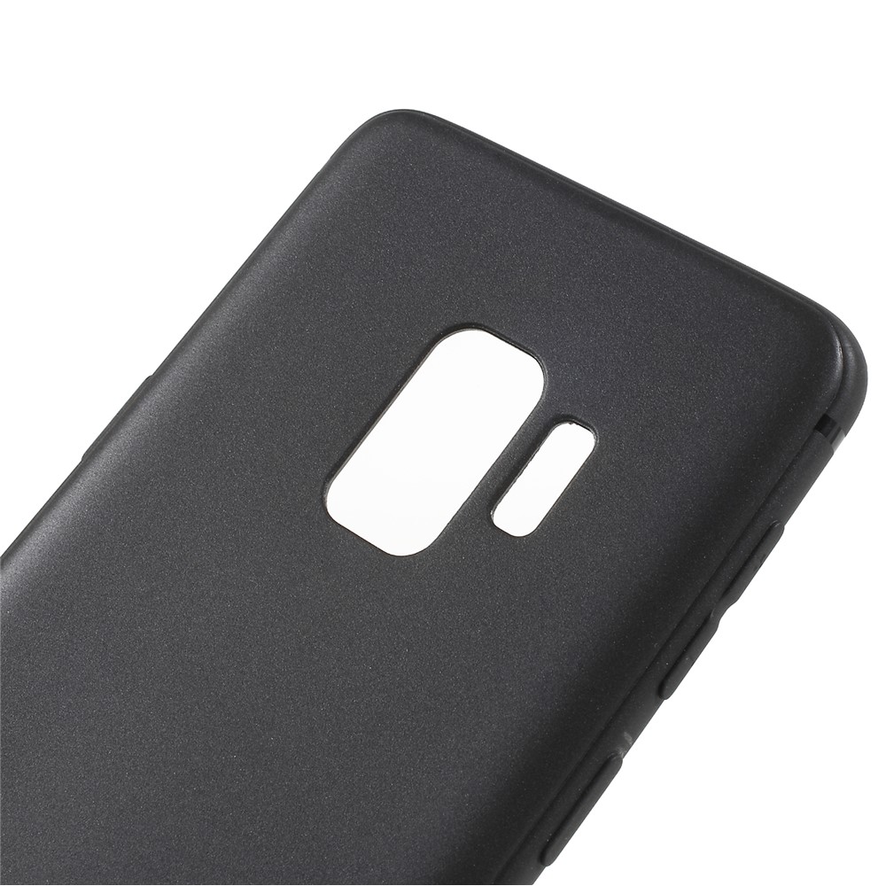 Matte Anti-scratch TPU Phone Case for Samsung Galaxy S9 - Black-4