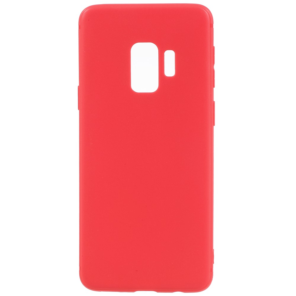 Matte Anti-scratch TPU Phone Shell for Samsung Galaxy S9 - Red-1