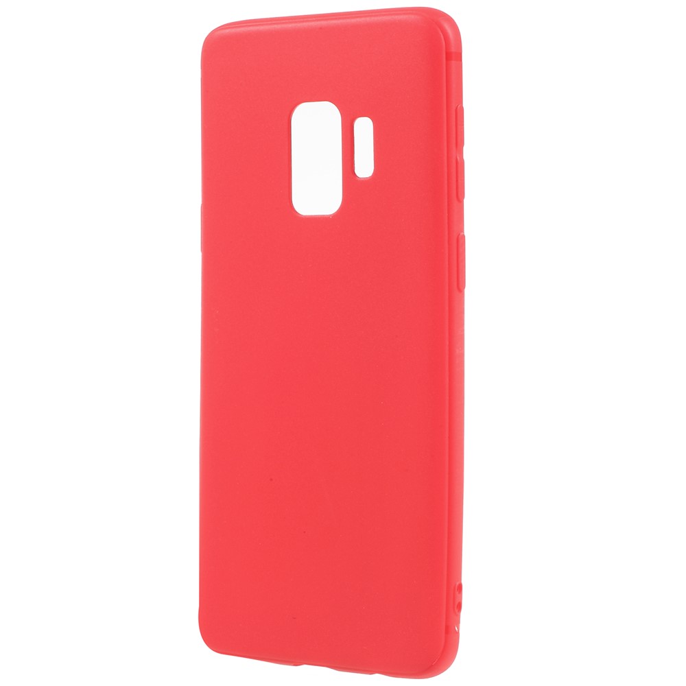 Matte Anti-scratch TPU Phone Shell for Samsung Galaxy S9 - Red-2