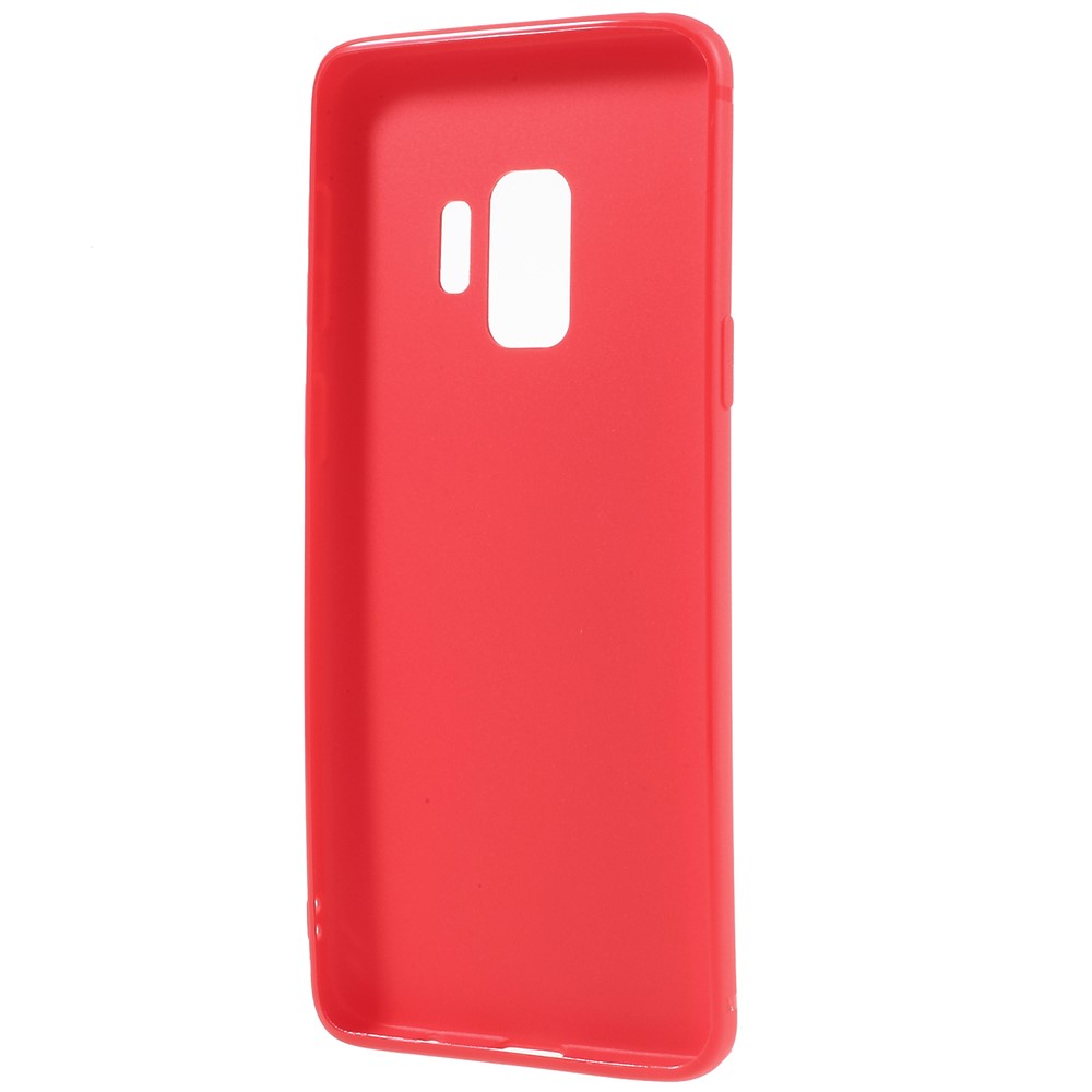 Matte Anti-scratch TPU Phone Shell for Samsung Galaxy S9 - Red-3