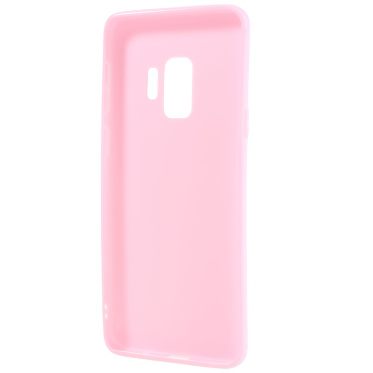 Matte Anti-scratch TPU Phone Casing for Samsung Galaxy S9 - Pink-3