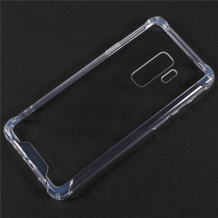 Drop-Proof Clear Acrylic Back + TPU Edge Hybrid Phone Casing for Samsung Galaxy S9 Plus - Transparent-1