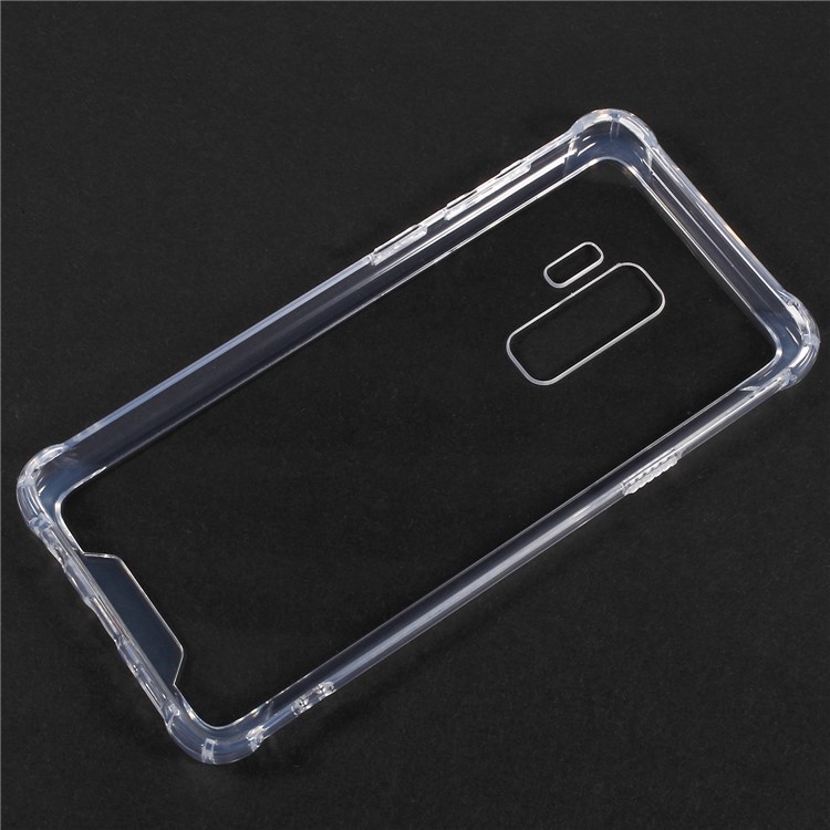 Drop-Proof Clear Acrylic Back + TPU Edge Hybrid Phone Casing for Samsung Galaxy S9 Plus - Transparent-2