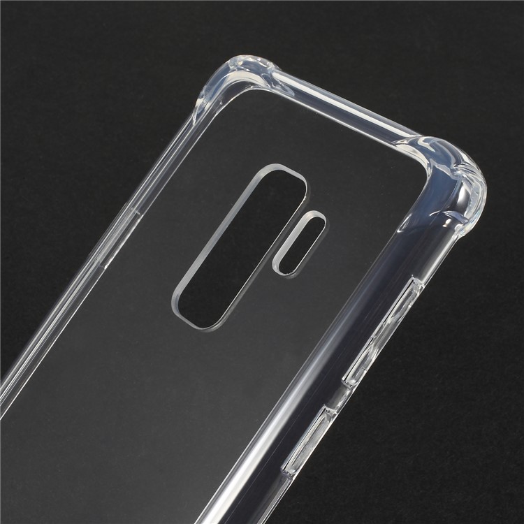 Drop-Proof Clear Acrylic Back + TPU Edge Hybrid Phone Casing for Samsung Galaxy S9 Plus - Transparent-3