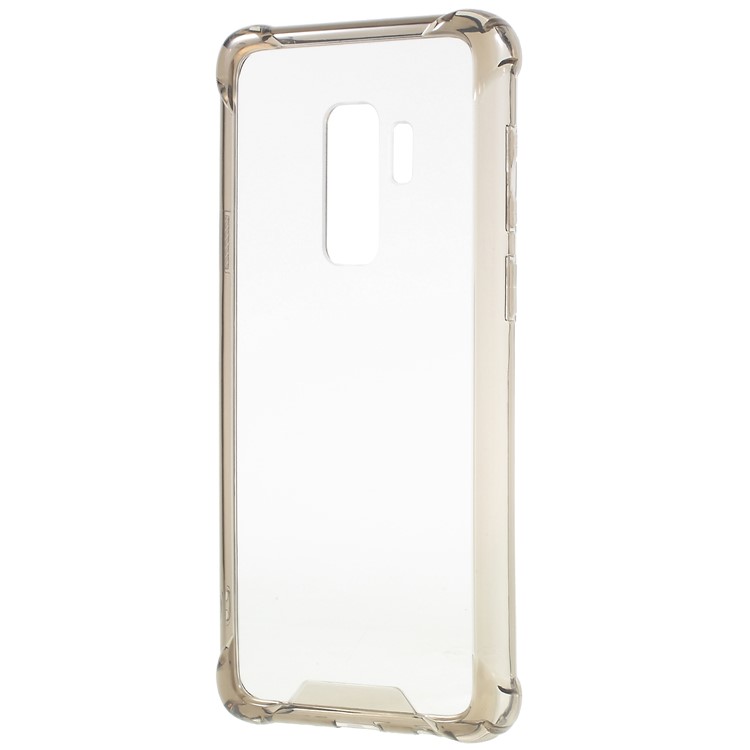 Drop-Proof Clear Acrylic Back + TPU Edge Hybrid Back Cover for Samsung Galaxy S9 Plus G965 - Grey-2
