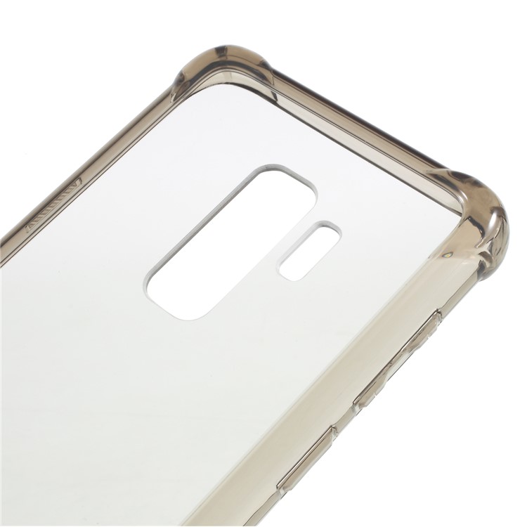 Drop-Proof Clear Acrylic Back + TPU Edge Hybrid Back Cover for Samsung Galaxy S9 Plus G965 - Grey-4