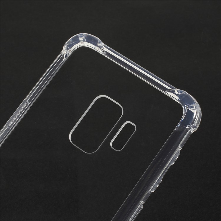 Drop-Proof Clear Acrylic Back + TPU Edge Hybrid Shell for Samsung Galaxy S9 - Transparent-3