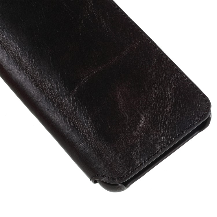 Vintage Genuine Leather Wallet Phone Case for Samsung Galaxy S9 - Black-4
