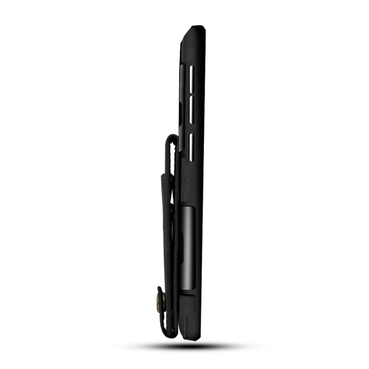 SHOUHUSHEN for Samsung Galaxy S9 Leather Coated PC TPU Hybrid Case with Multiple Card Slots - Black-9