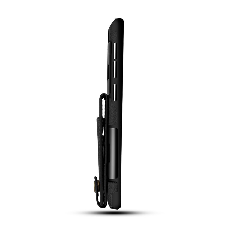Vertical Flip PU Leather Coated Card Holder PC TPU Hybrid Phone Case for Samsung Galaxy S9 Plus - Black-9