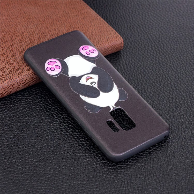 Embossment Patterned Soft TPU Shell for Samsung Galaxy S9 - Cute Panda-4