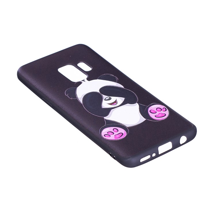 Embossment Patterned Soft TPU Shell for Samsung Galaxy S9 - Cute Panda-5