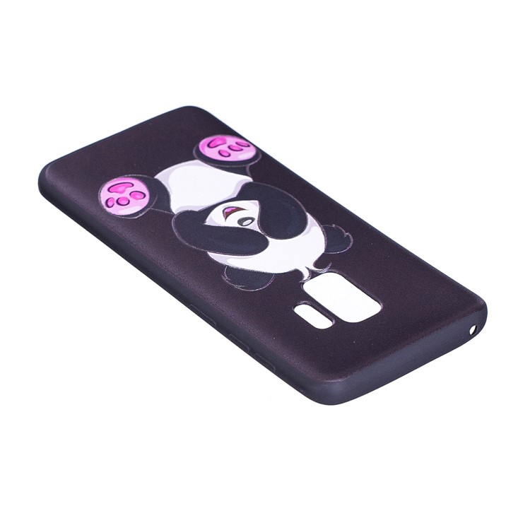 Embossment Patterned Soft TPU Shell for Samsung Galaxy S9 - Cute Panda-6