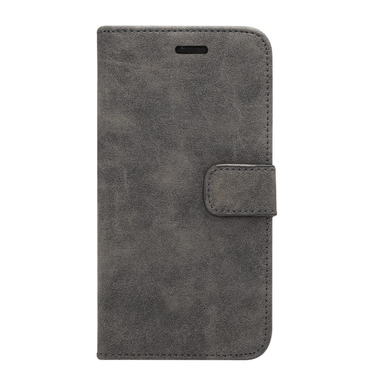 Retro Style Leather Wallet Flip Case Stand for Samsung Galaxy S9 Plus G965 - Black-2