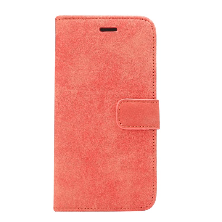 Retro Style Leather Wallet Stand Phone Cover for Samsung Galaxy S9 Plus G965 - Red-2