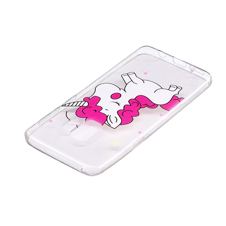 Soft Embossed Pattern Printing TPU Protective Case for Samsung Galaxy S9 - Cute Unicorn-3