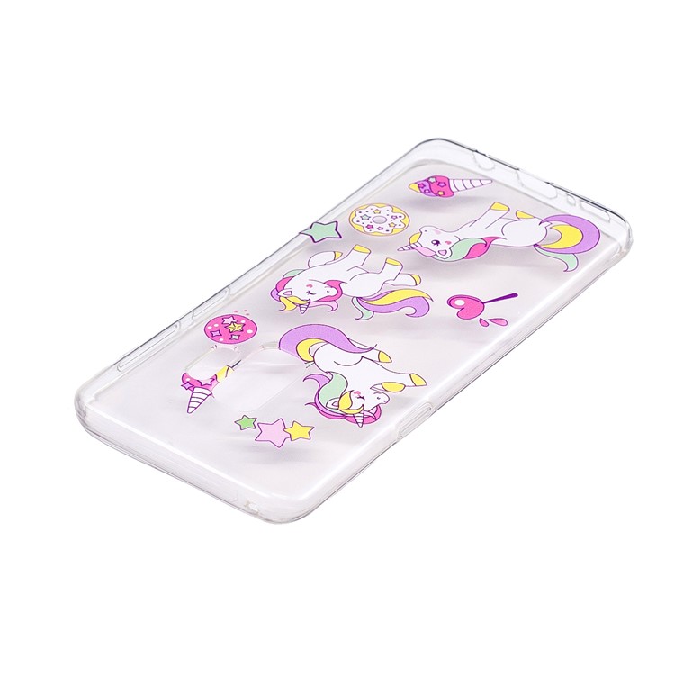 Soft Embossed Pattern Printing TPU Protective Mobile Phone Case for Samsung Galaxy S9 - Unicorns and Dessert-3