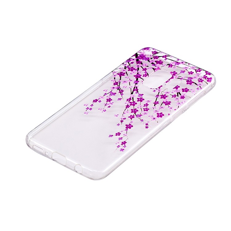 Soft Embossed Pattern Printing TPU Protective Cell Phone Case for Samsung Galaxy S9 - Wintersweet-2
