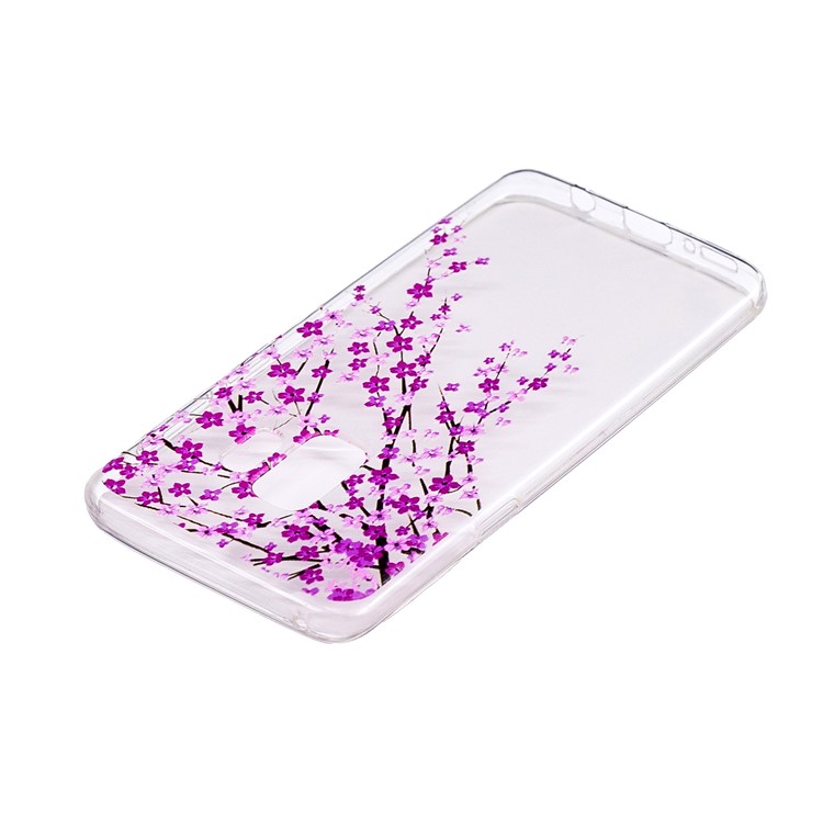 Soft Embossed Pattern Printing TPU Protective Cell Phone Case for Samsung Galaxy S9 - Wintersweet-3