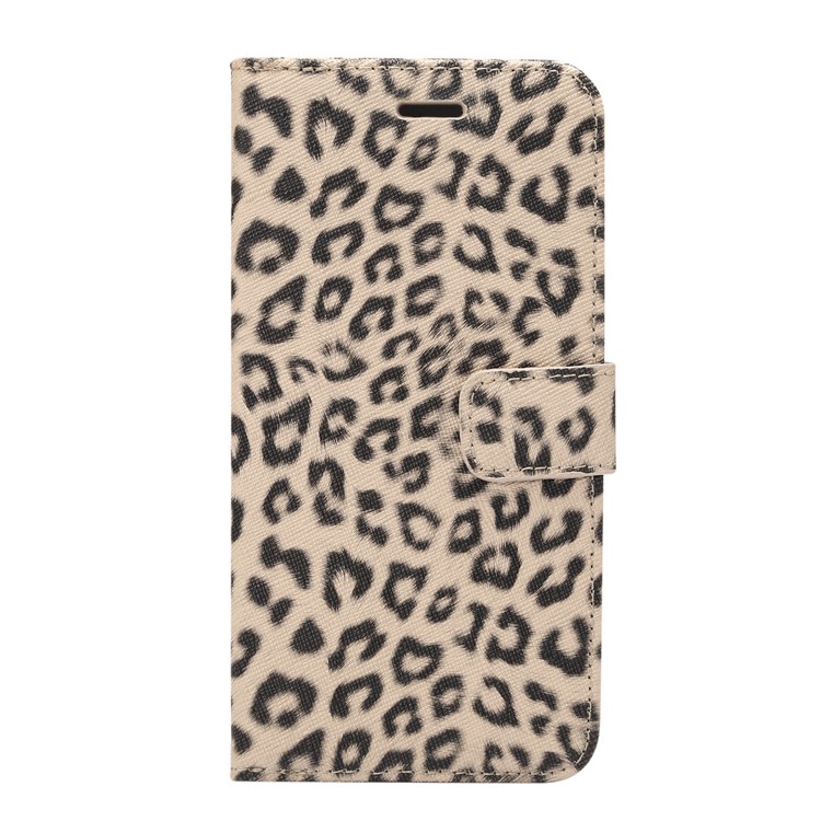 For Samsung Galaxy S9+ G965 Leopard Pattern Leather Wallet Mobile Case - Grey-2