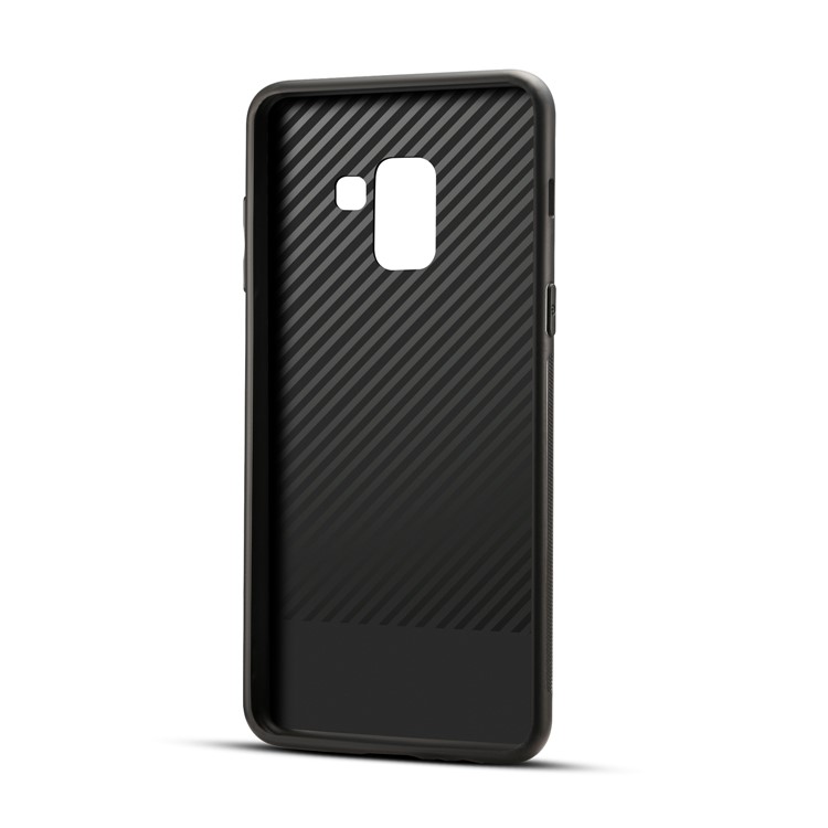 Pattern Printing PU Leather Coated PC + TPU Hybrid Case for Samsung Galaxy A8 (2018) - Peony-4