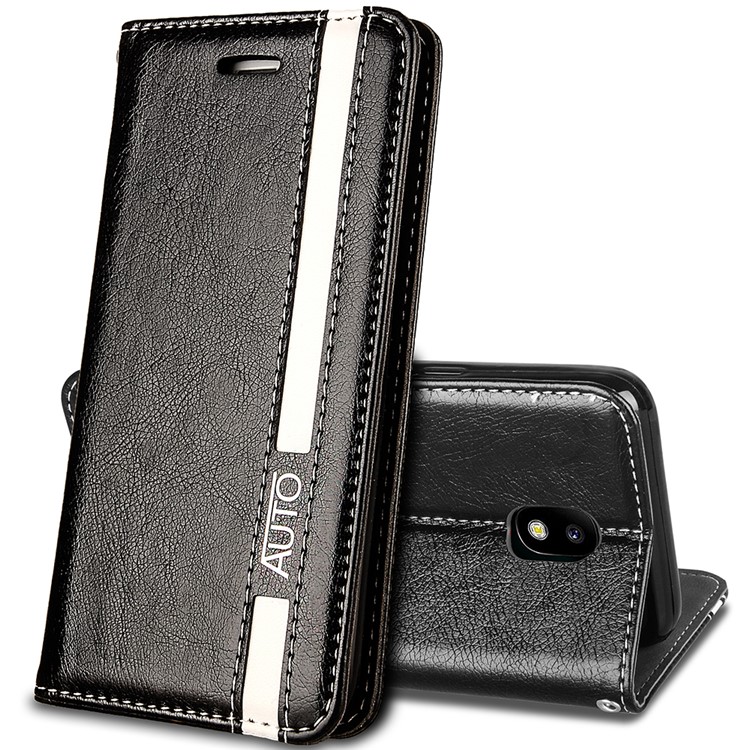 Business Style Auto-absorbed PU Leather Case with Card Slot for Samsung Galaxy J5 (2017) EU Version/J5 Pro (2017) - Black-2