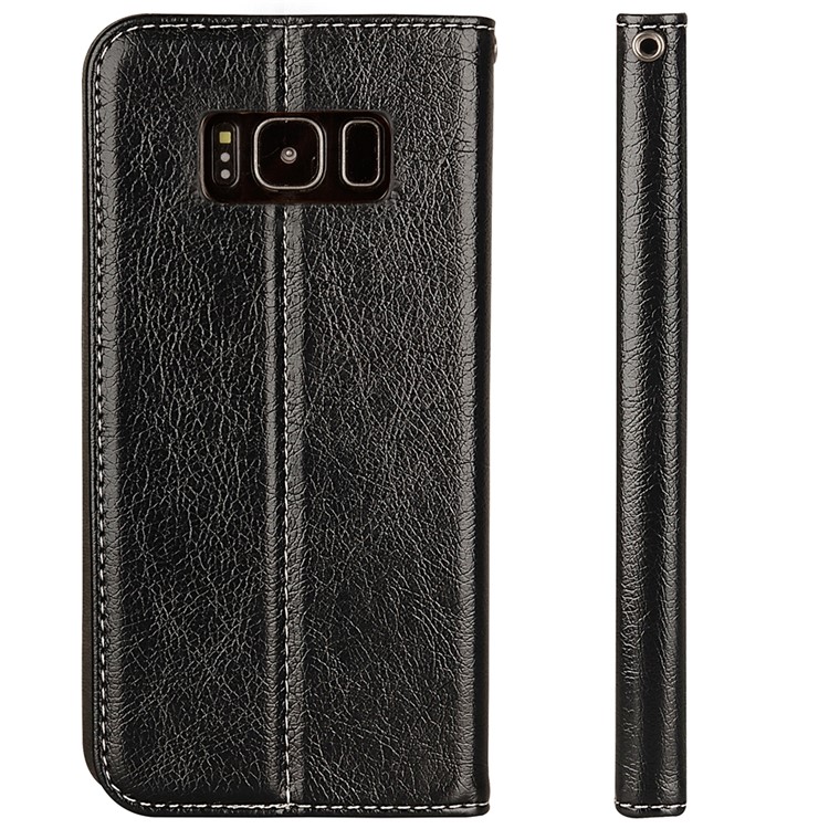 Business Style Auto-absorbed PU Leather Case with Card Slot for Samsung Galaxy S8+ SM-G955 - Black-3