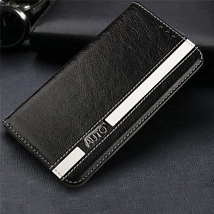 Business Style Auto-absorbed PU Leather Case with Card Slot for Samsung Galaxy S8+ SM-G955 - Black-9