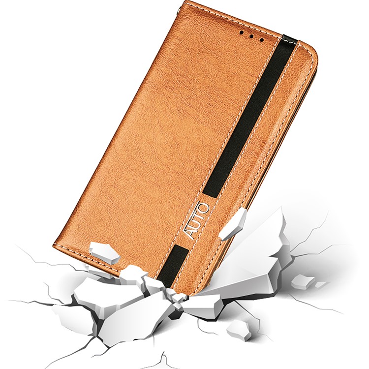 Business Style Auto-absorbed PU Leather Case with Card Holder for Samsung Galaxy S8 Plus SM-G955 - Brown-7