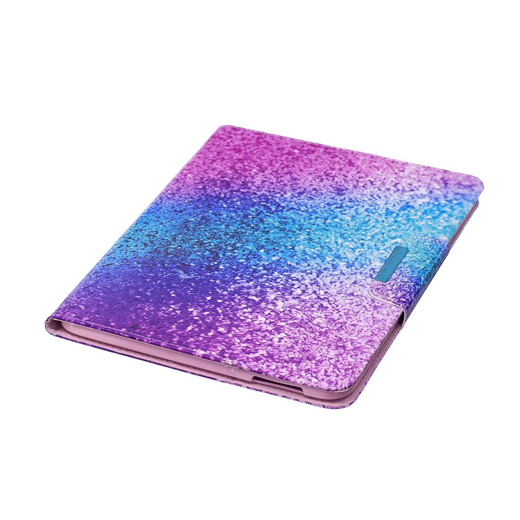 Patterned Leather Smart Wallet Cover for Samsung Galaxy Tab 4 10.1 T530 T531 T535 - Colorful Glitter Pattern-6