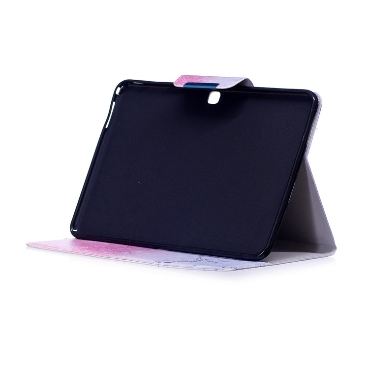 Patterned Leather Smart Case Wallet for Samsung Galaxy Tab 4 10.1 T530 T531 T535 - Marble Grain and Glitter Pattern-5