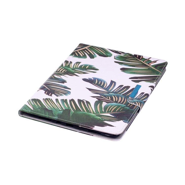 Pattern Printing PU Leather Smart Case Cover for Samsung Galaxy Tab A 9.7 T550 T555 - Green Leaves-6