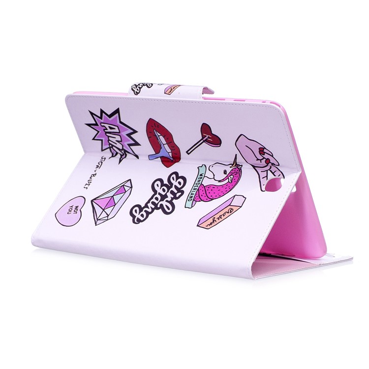 Patterned Wallet Smart Leather Shell Case for Samsung Galaxy Tab A 9.7 T550 T555 - Girl Gang-4